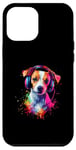 iPhone 12 Pro Max Artistic Colorful Jack Russell Terrier Headphones Dog Jacky Case