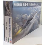 Hobbyboss-Mig-25, Mikoyan Maquette en Plastique Russian MiG-31 Foxhound, HY81753, Bleu, Rouge, 1:48 Scale