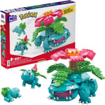 Mega Pokemon Action Figure Construction Building Toy - Bulbasaur Evolution Set