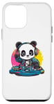 Coque pour iPhone 12 mini Panda DJ mixant des mélodies colorées