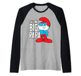 The Smurfs Call Me Big Papa Raglan Baseball Tee