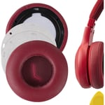 Geekria Protein Leather Replacement Ear Pads for JBL E45bt Headphones (Red)