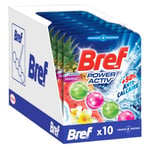 Bref WC Power Activ' Exotic Hawai – Lot de 10 Blocs WC (10x50g) – Produit Nettoyant WC – Anti calcaire Mousse Nettoyante