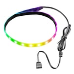 Barre Lumineuse Led Pour Boîtier Pc Argb Cm-Ls40 5v Sata 3 Broches, Bande De Lampe D'ordinateur De Bureau 40cm, Carte Mère Rgb, Accessoire De Décoration