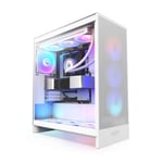 NZXT H7 Flow RGB Edition ATX Mid Tower Case - White CM-H72FW-R1