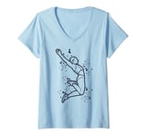 Womens Long Jumper Colorsplash Long Jumping Kids Long Jump V-Neck T-Shirt