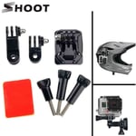 CNYO® SHOOT Base courbée et vis de trépied casque montage pour Gopro Hero 5 3 4 session Xiaomi Yi 4K SJCAM SJ4000 caméra Go Pro accessoire