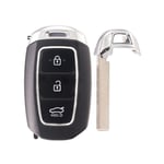 DKINCM Clé Non coupée Vierge Smart Remote Key Shell Clé de Voiture Blanks Case Accessoires de Voiture, pour Hyundai