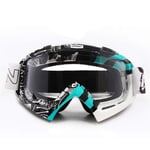 ZKDY Casque Tout-Terrain Lunettes D'Équitation Lunettes De Moto Lunettes De Ski Miroirs De Vent Hors Route Lunettes De Descente-4