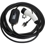 Vhbw - Câble de recharge type 2 vers prise euro f compatible avec Mercedes amg gt, A-Klasse phev voiture électrique - 1 phase, 16 a, 3,5 kW, 10 m