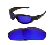 POLARIZED DDEP BLUE REPLACEMENT LENS FOR OAKLEY STRAIGHT JACKET 07+ SUNGLASSES