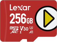 Play Carte Micro SD 256 Go, Carte microSDXC UHS-I, Jusqu'à 150 Mo/s en Lecture, Carte TF Compatible avec Nintendo Jeux Switch, Smartphone et Tablette (LMSPLAY256G-BNNAG)