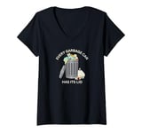 Womens Every Garbage Can Has Its Lid V-Neck T-Shirt