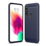 Carbon Flex Motorola Moto G8 Plus skal - Blå