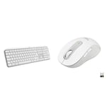 Logitech MX Keys S Wireless Keyboard, Low Profile, Fluid Quiet Typing, Programmable Keys & Signature M650 Wireless Mouse - For Small to Medium Sized Hands, 2-Year Battery