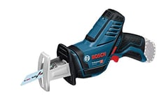 Bosch Professional 12V System GSA 12V-14 cordless reciprocating saw (cutting depth in wood/metal profiles: 65/50 mm, including 2 saw blades, excluding batteries and charger, in carton)