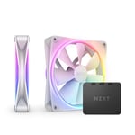 5056547200927 NZXT F140 RGB DUO, PWM, 140mm, Pack of 2 - White NZXT