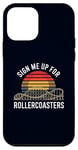 Coque pour iPhone 12 mini Inscrivez-moi pour le ventilateur Rollercoasters Retro Roller Coaster