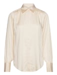 GANT Regular Satin Shirt Kräm