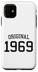 Coque pour iPhone 11 Original 1969, 55 ans, homme femme, rétro 55e anniversaire