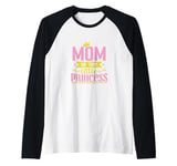 Mom of the little Princess Raglan Baseball Tee