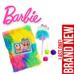 Barbie Extra Fluffy Diary Set Back To School Girls Kids Diary Gift Present Boxed