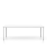 Vitra - Plate Table 113x71, Laminat - Vit, Ben - Vit - Sofabord - Jasper Morrison - MDF/Metall/Tre