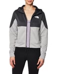 THE NORTH FACE Full Zip Fleece Meld Grey-Asphalt Grey-TNF Black M