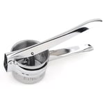 New Hand Held Potato Masher Ricer Puree Fruit Stainless Steel Juicer Press Maker