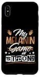 Coque pour iPhone XS Max Melanin Game Black Queen Afro Women Black History Month Girl