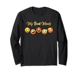 My Book Moods – Cute Book Lover & Novel Reader Quote Long Sleeve T-Shirt