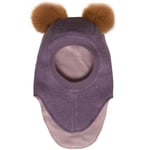 Huttelihut Big Bear balaclava i ull til barn, purple sage