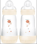 MAM Easy Start Self Sterilising Anti-Colic Baby Bottle Pack of 2 Design May Vary