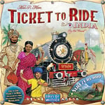 Days of Wonder | Ticket to Ride India Board Game EXPANSION | Ages 8+ | For 2 to 5 players | Average Playtime 30-60 Minutes, Multicoloured