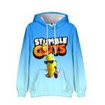 Stumble Guys 3d Print Hoodie Barn Kappa Huvjacka Ytterkläder A 150cm