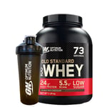 Optimum Nutrition 100% Whey Gold Standard Myseprotein 2273 g + Optimum Shaker 900 ml, Black