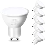 ROTTYI GU10 LED Light Bulbs 6Pack,6500K Daylight White, 5W 450LM Energy Saving L