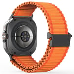 Dux Ducis Samsung Galaxy Watch Ultra 47mm Active nylonarmband, orange