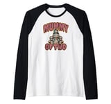 Mummy of Two Mommy of Two Funny Halloween Raglan Baseball Tee