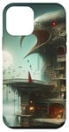 Coque pour iPhone 12 mini Bibliothèque Fantasy Bird House