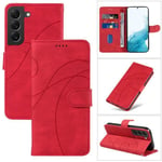 Etui Samsung Galaxy S21 5G (6.3") Housse de protection très confortable de style portefeuille antichoc - Rouge