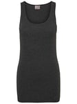 Vero Moda Womens Vmmaxi My Soft Long Tank Top Noos Vest, Grey (Dark Grey Melange), L UK