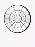 Gallery Direct Battersea Large Round Metal Frame Mirror, 105cm, Bronze