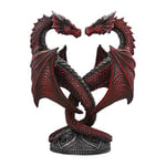 Nemesis Now Bougeoir en Forme de cœur de Dragon Anne Stokes - 23 cm - en résine - Taille Unique