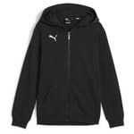 PUMA Hettegenser Teamgoal Casuals Full Zip - Sort/hvit Barn, størrelse XS/128 cm