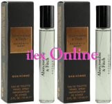 2 x ABERCROMBIE & FITCH AUTHENTIC NIGHT EAU DE TOILETTE EDT SPRAY FOR HIM 15ML