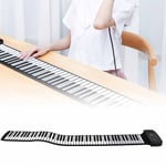 (88 Keys)Rollup Piano Silicone 88 Keys Roll Up Piano Keyboards Hand Roll XAT