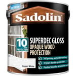 Sadolin 5028851 Superdec Opaque Wood Protection Super White Gloss 2.5 litre