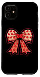 Coque pour iPhone 11 Valentines Day Coquette Bow Cute Heart Ribbon Love Retro