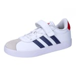 adidas VL Court 3.0 Shoes Kids Chaussures, Footwear White/Darkblue/BETSCA, 29 EU